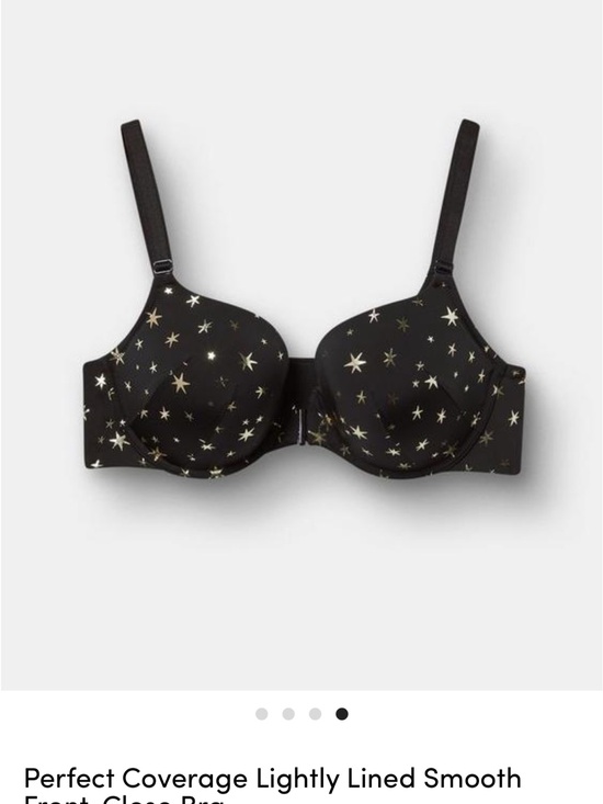 torrid Other - torrid Black Bra with Gold Star Print